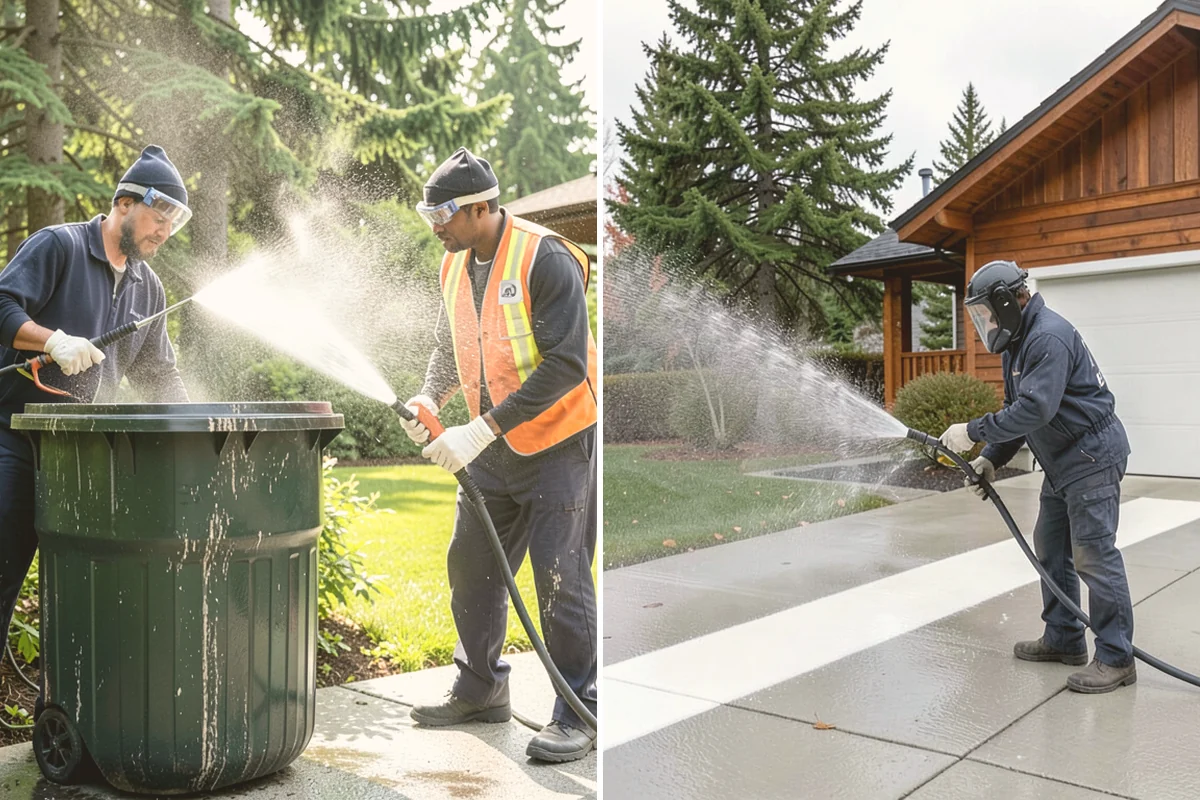 Concrete Stain Removal in Milton, King County, WA - Inspect and classify each stain by origin and depth