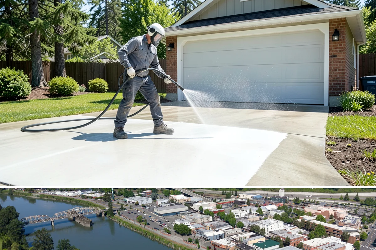 Concrete Stain Removal in Mount Vernon, Skagit County, WA - Warmer, drier days speed the chemical reactions used on stains, so scheduling between May and September delivers the strongest...