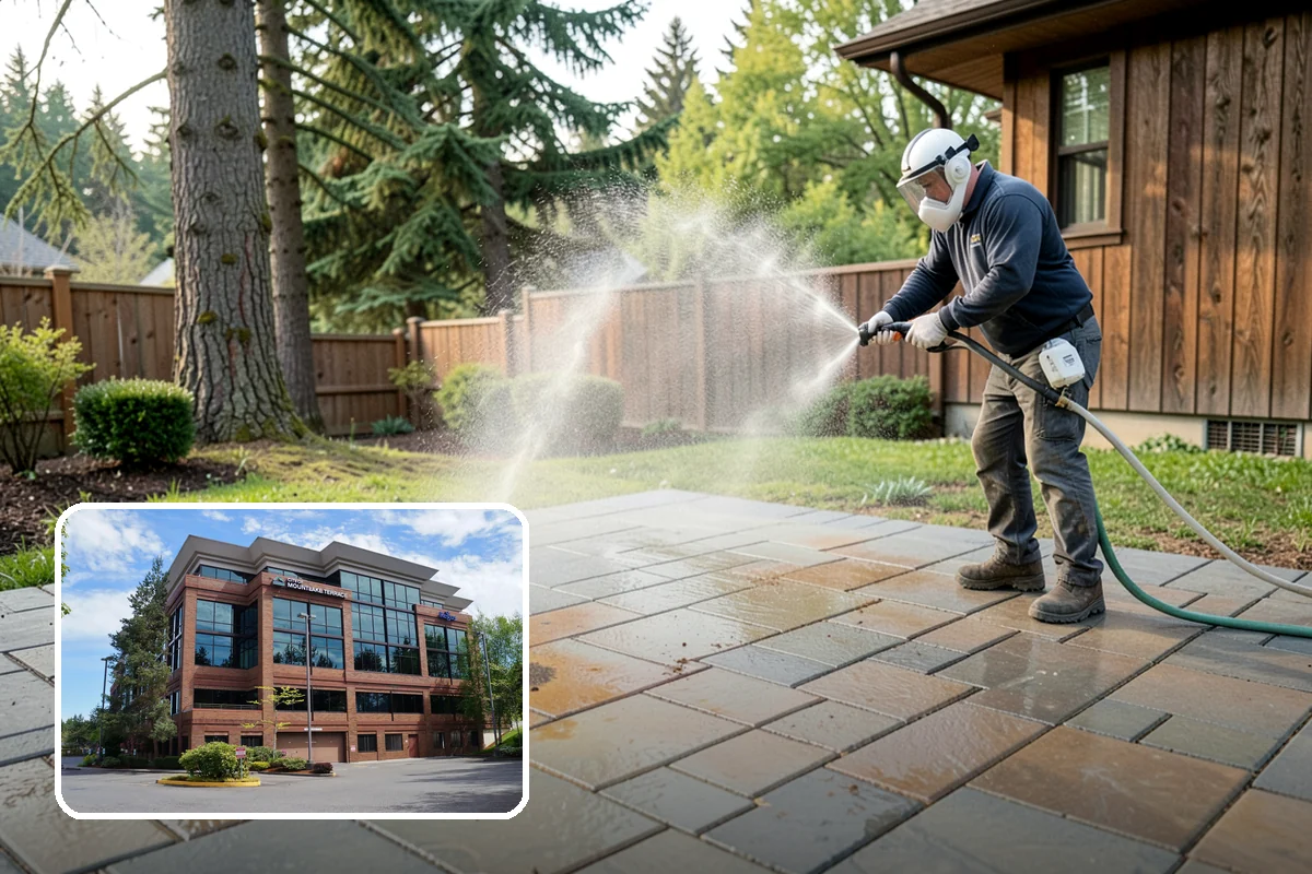 Concrete Stain Removal in Mountlake Terrace, Snohomish County, WA - Matches the treatment to the specific stain for a genuine removal