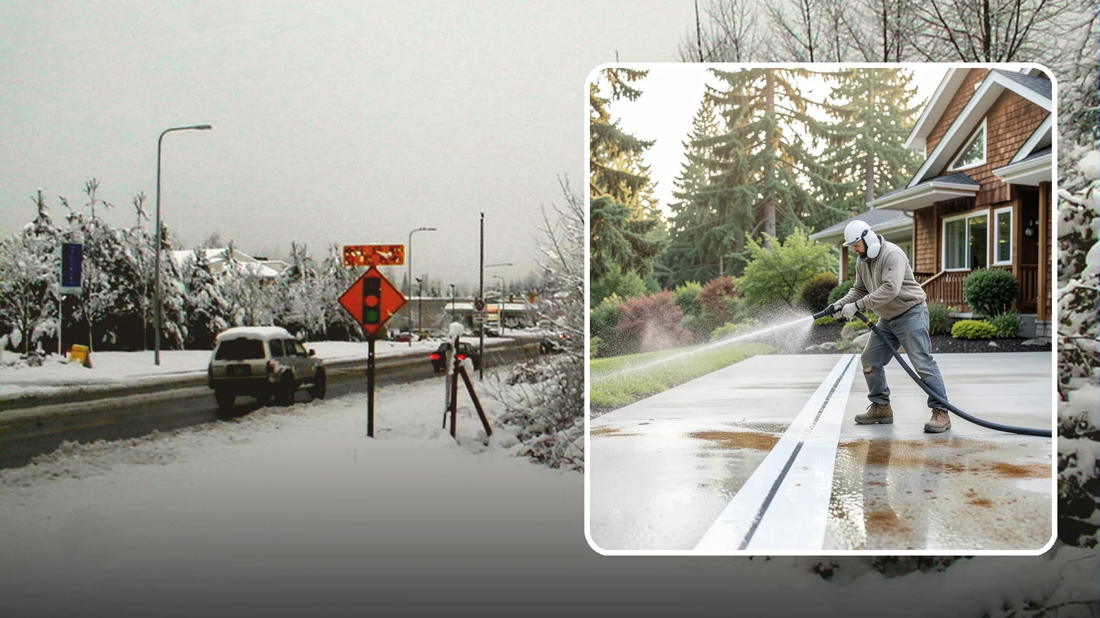 Concrete Stain Removal in Newcastle, King County, WA - Target and lift oil, rust, and tannin stains from concrete using surface-specific treatments rather than blunt pressure alone.