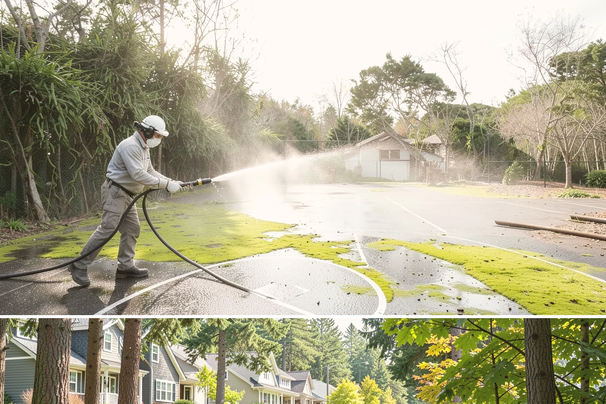 Concrete Stain Removal in Normandy Park, King County, WA - Warmer, drier days speed the chemical reactions used on stains, so scheduling between May and September delivers the strongest...