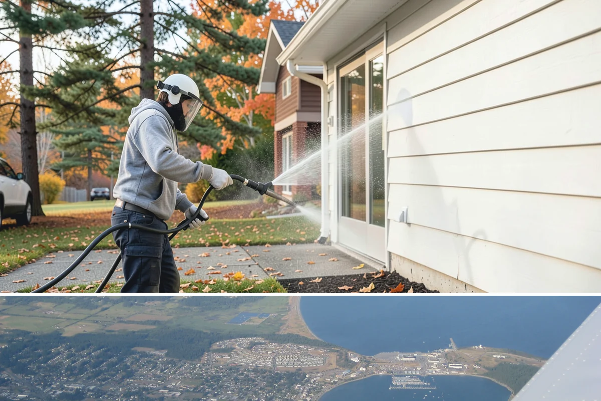 Concrete Stain Removal in Oak Harbor, Island County, WA - Warmer, drier days speed the chemical reactions used on stains, so scheduling between May and September delivers the strongest...
