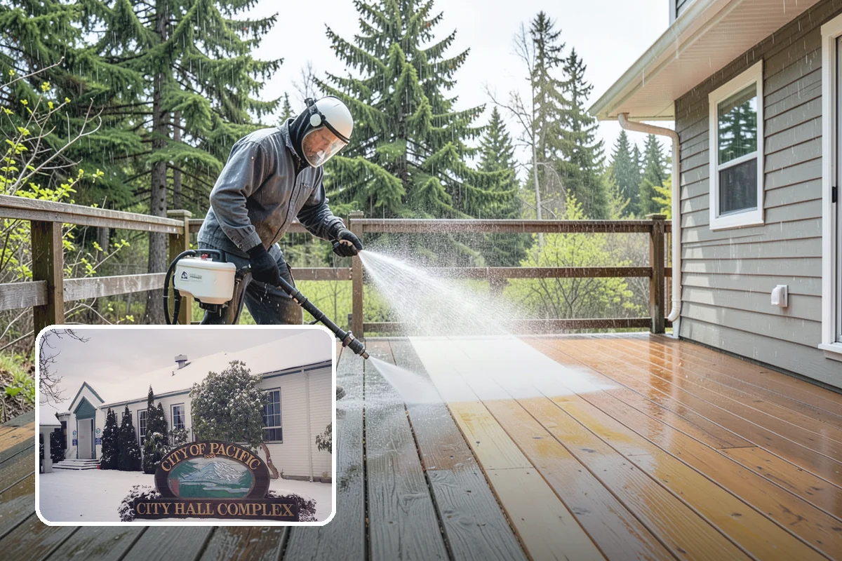Concrete Stain Removal in Pacific, King County, WA - Matches the treatment to the specific stain for a genuine removal