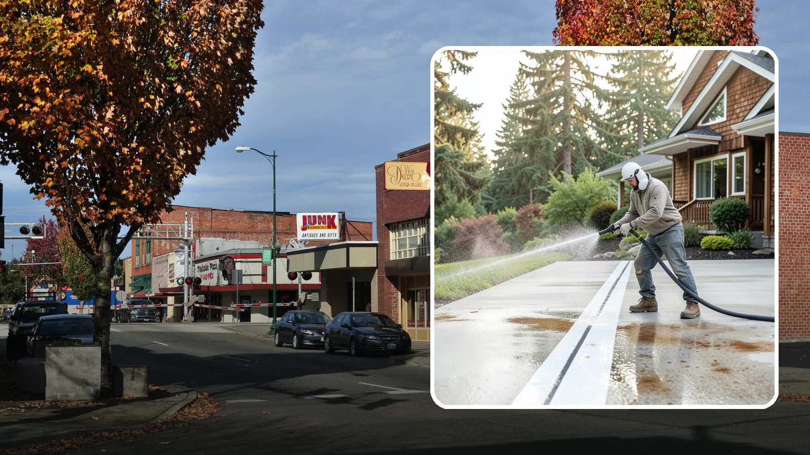 Concrete Stain Removal in Puyallup, Pierce County, WA - Target and lift oil, rust, and tannin stains from concrete using surface-specific treatments rather than blunt pressure alone.