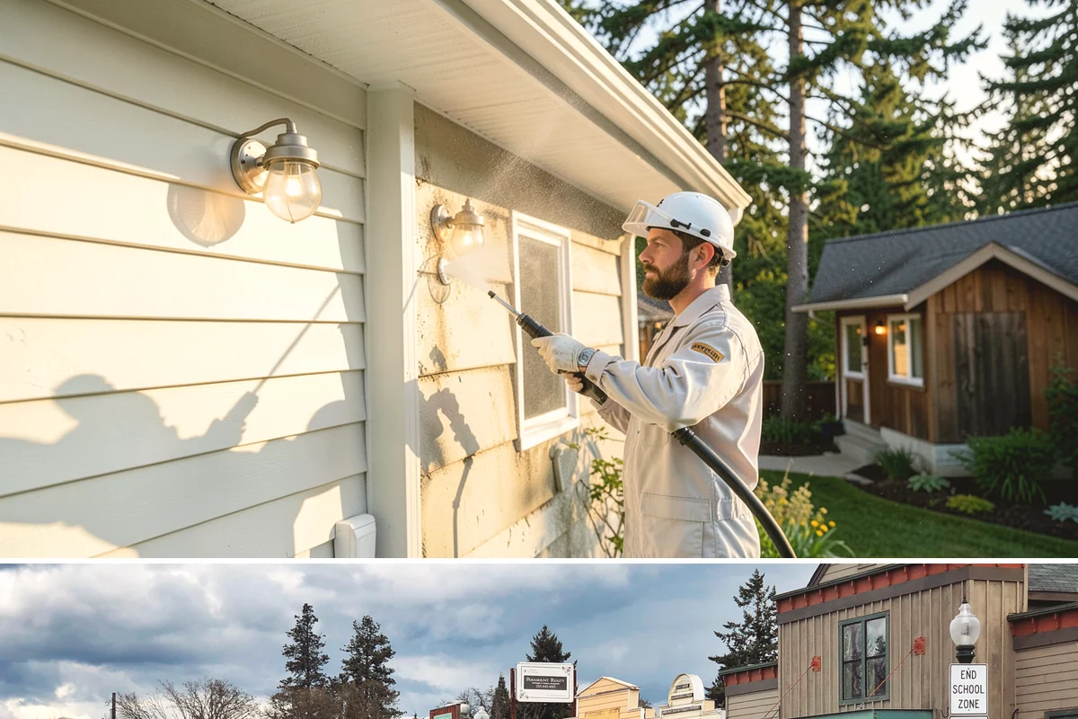 Concrete Stain Removal in Roy, Pierce County, WA - Warmer, drier days speed the chemical reactions used on stains, so scheduling between May and September delivers the strongest...
