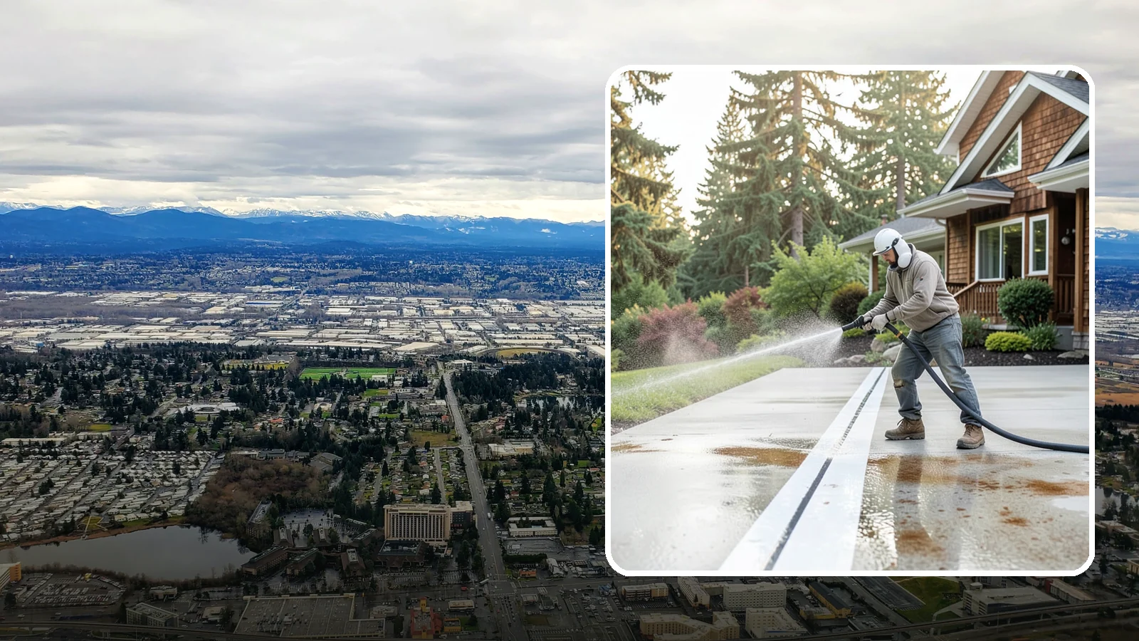 Concrete Stain Removal in SeaTac, King County, WA - Target and lift oil, rust, and tannin stains from concrete using surface-specific treatments rather than blunt pressure alone.