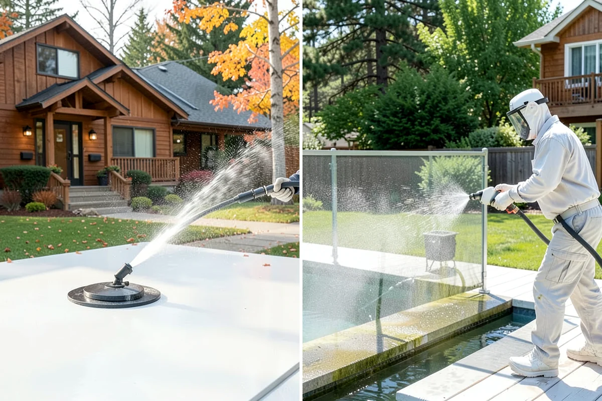 Concrete Stain Removal in SeaTac, King County, WA - Inspect and classify each stain by origin and depth