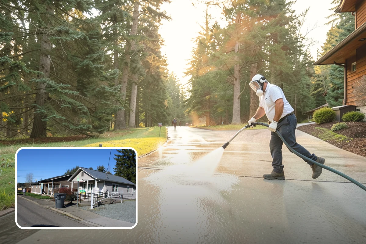 Concrete Stain Removal in South Prairie, Pierce County, WA - Matches the treatment to the specific stain for a genuine removal