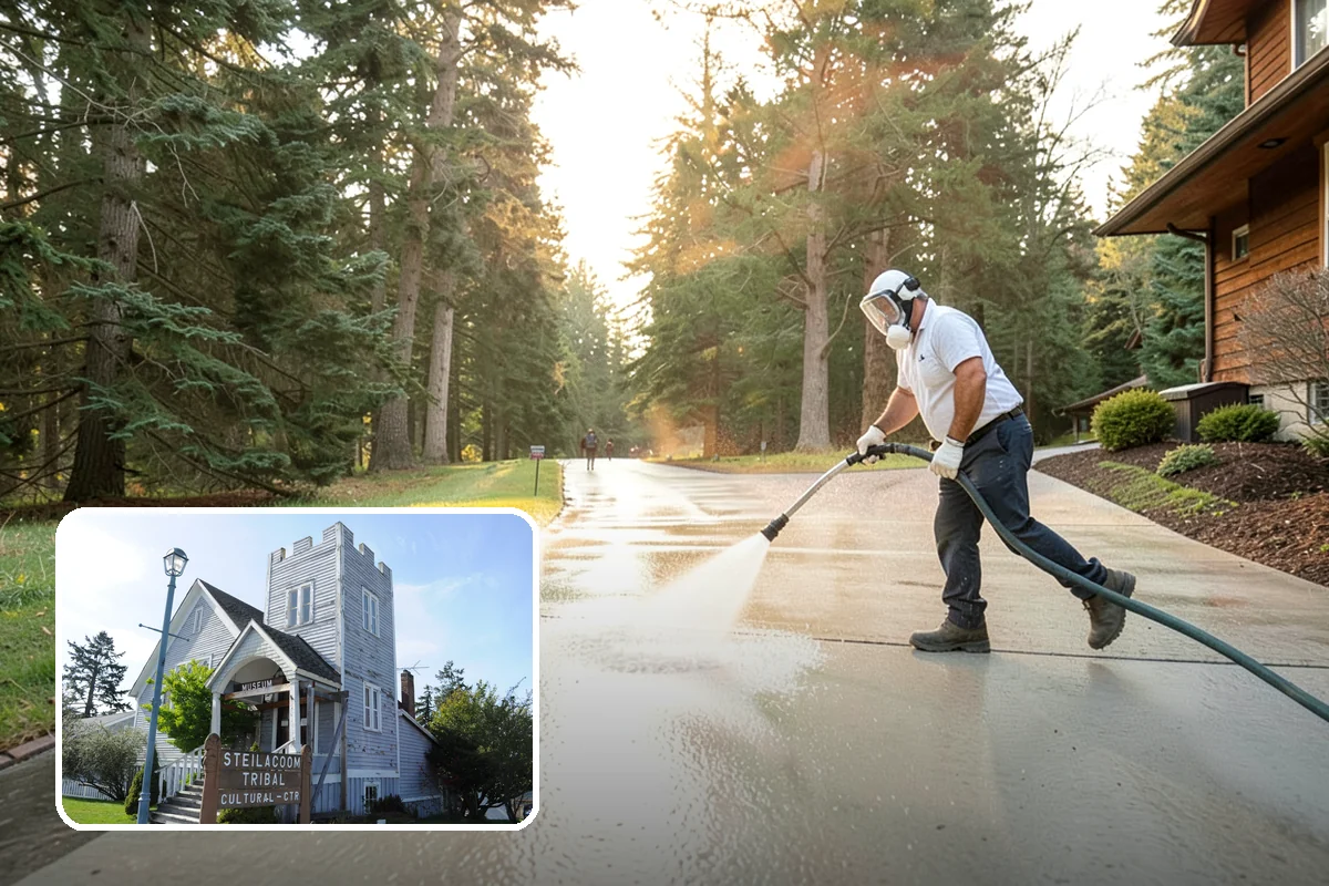 Concrete Stain Removal in Steilacoom, Pierce County, WA - Matches the treatment to the specific stain for a genuine removal