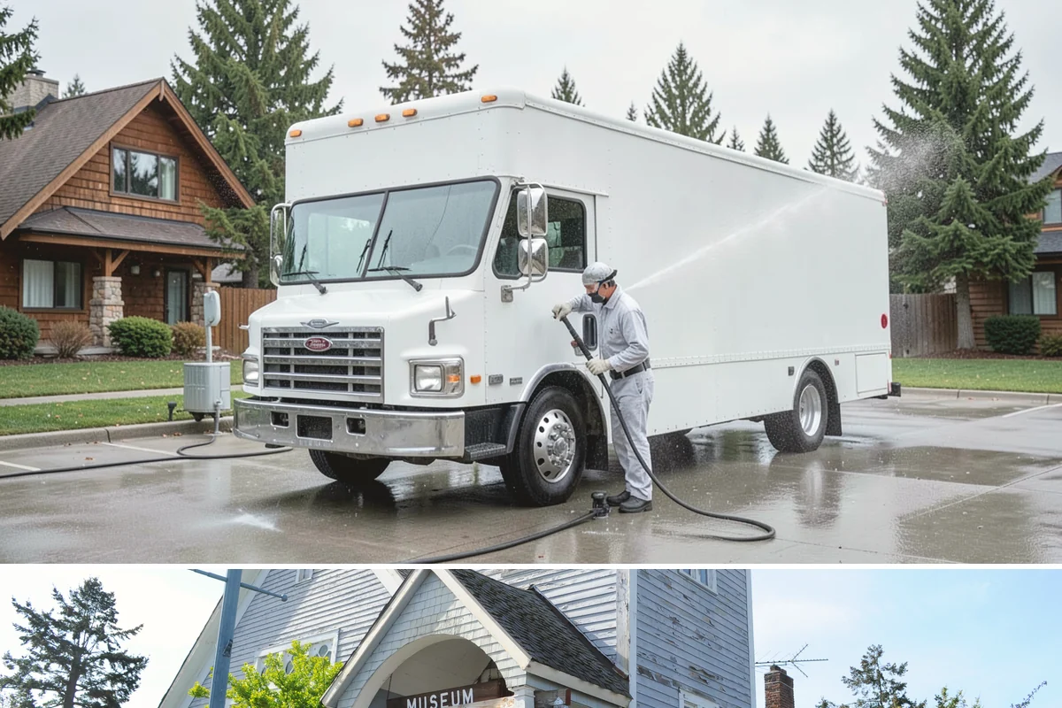 Concrete Stain Removal in Steilacoom, Pierce County, WA - Warmer, drier days speed the chemical reactions used on stains, so scheduling between May and September delivers the strongest...