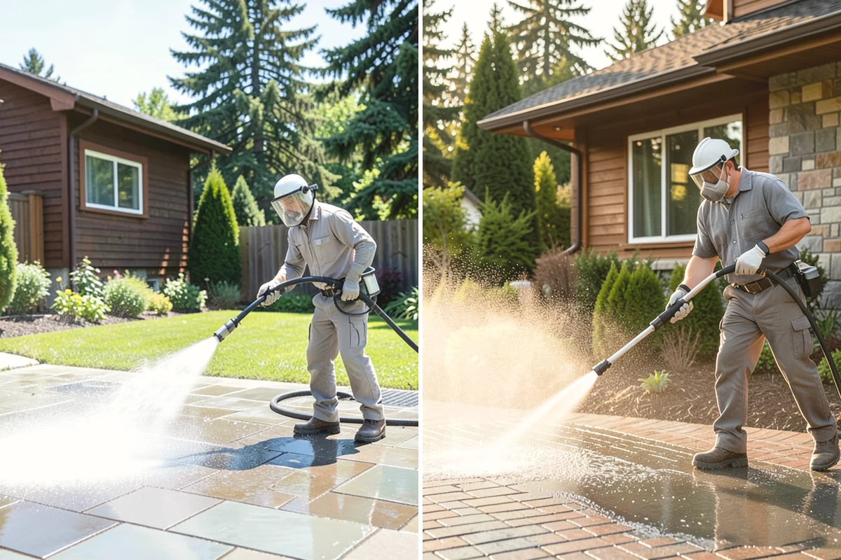 Concrete Stain Removal in University Place, Pierce County, WA - Inspect and classify each stain by origin and depth