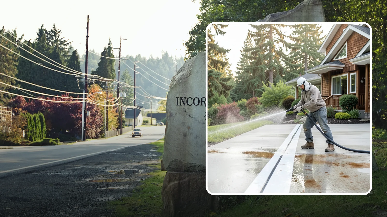 Concrete Stain Removal in Wilkeson, Pierce County, WA - Target and lift oil, rust, and tannin stains from concrete using surface-specific treatments rather than blunt pressure alone.