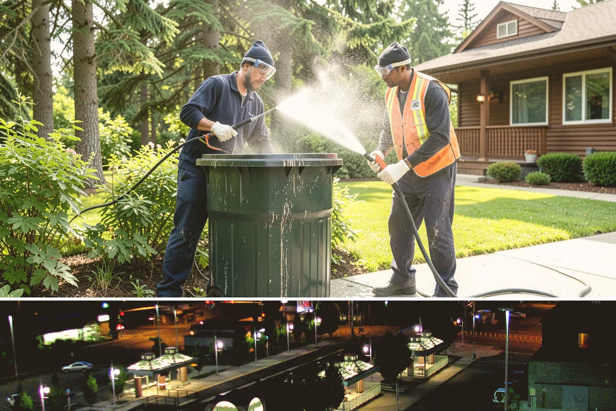 Concrete Surface Cleaning in Auburn, King County, WA - Clean concrete surfaces in spring or summer once the weather dries out, clearing the film that builds through the wet season.