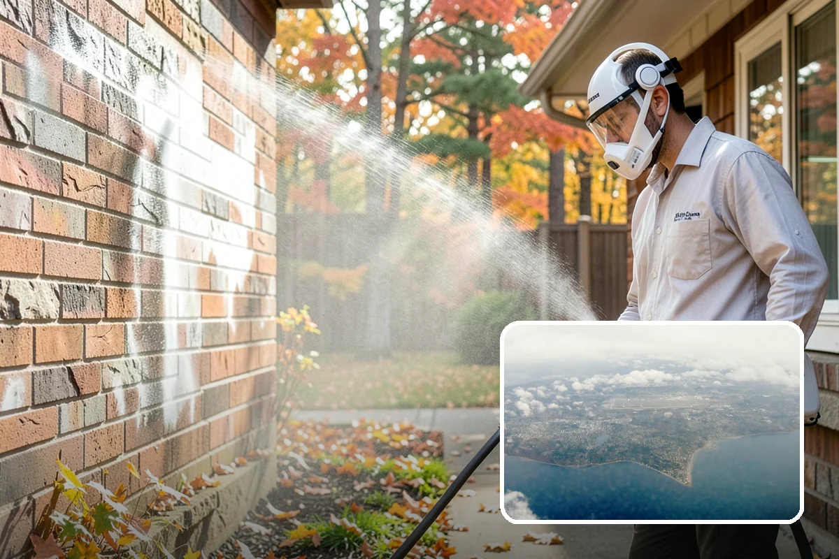 Concrete Surface Cleaning in Burien, King County, WA - Removes green film, dirt, and organic staining