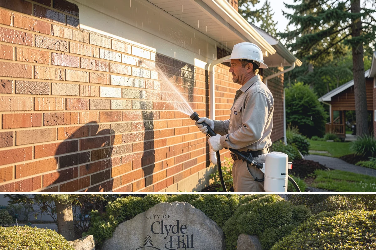 Concrete Surface Cleaning in Clyde Hill, King County, WA - Clean concrete surfaces in spring or summer once the weather dries out, clearing the film that builds through the wet season.
