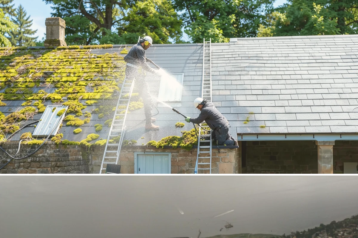 Concrete Surface Cleaning in Des Moines, King County, WA - Clean concrete surfaces in spring or summer once the weather dries out, clearing the film that builds through the wet season.