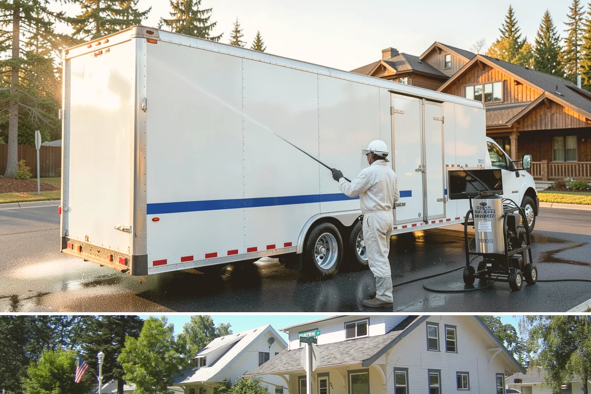 Concrete Surface Cleaning in DuPont, Pierce County, WA - Clean concrete surfaces in spring or summer once the weather dries out, clearing the film that builds through the wet season.