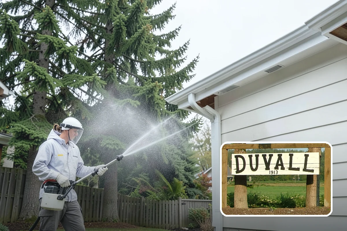 Concrete Surface Cleaning in Duvall, King County, WA - Removes green film, dirt, and organic staining