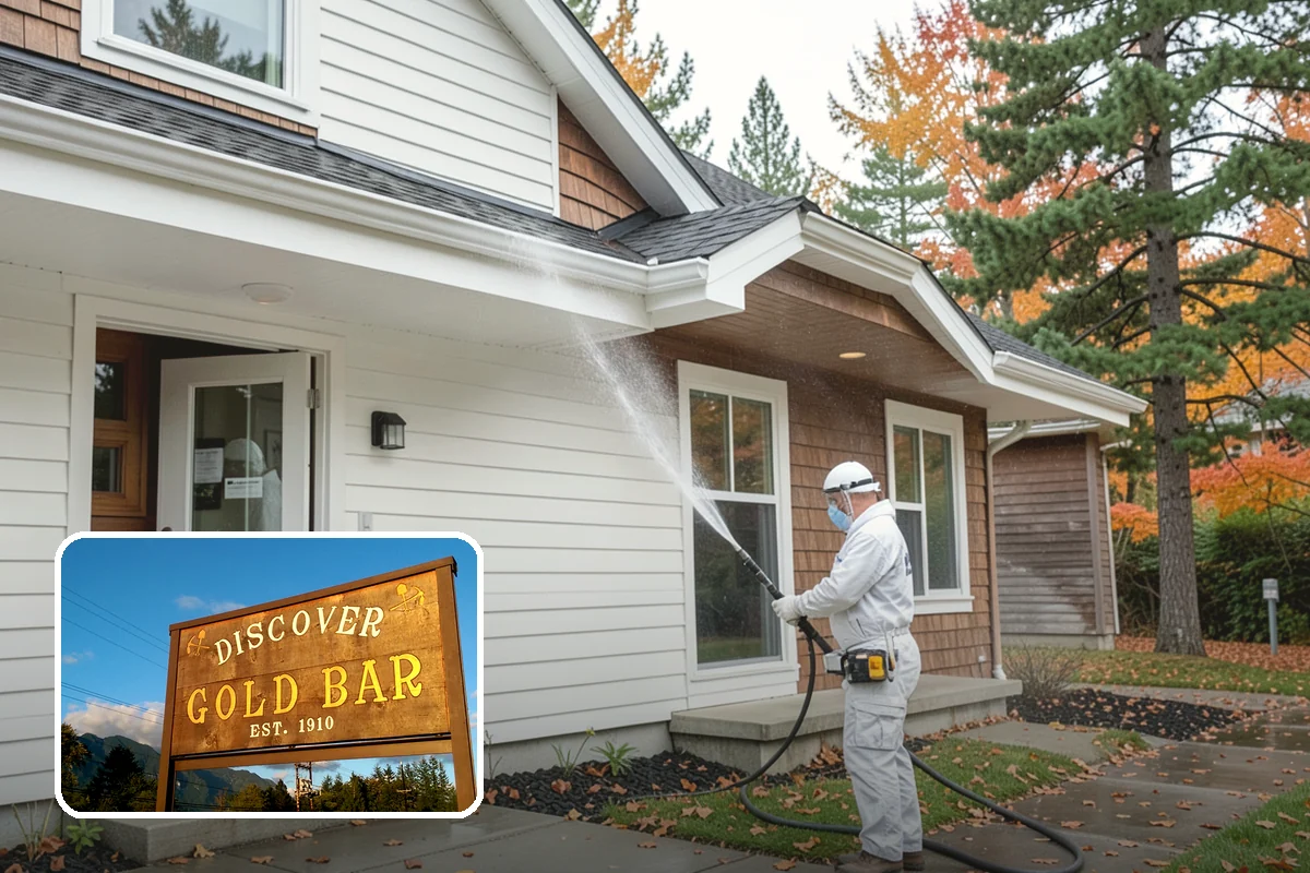 Concrete Surface Cleaning in Gold Bar, Snohomish County, WA - Removes green film, dirt, and organic staining