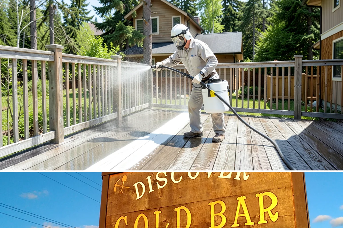 Concrete Surface Cleaning in Gold Bar, Snohomish County, WA - Clean concrete surfaces in spring or summer once the weather dries out, clearing the film that builds through the wet season.