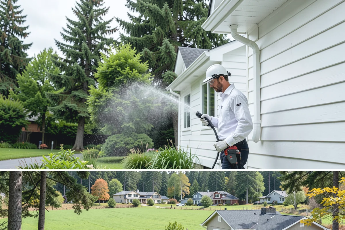 Concrete Surface Cleaning in Lyman, Skagit County, WA - Clean concrete surfaces in spring or summer once the weather dries out, clearing the film that builds through the wet season.