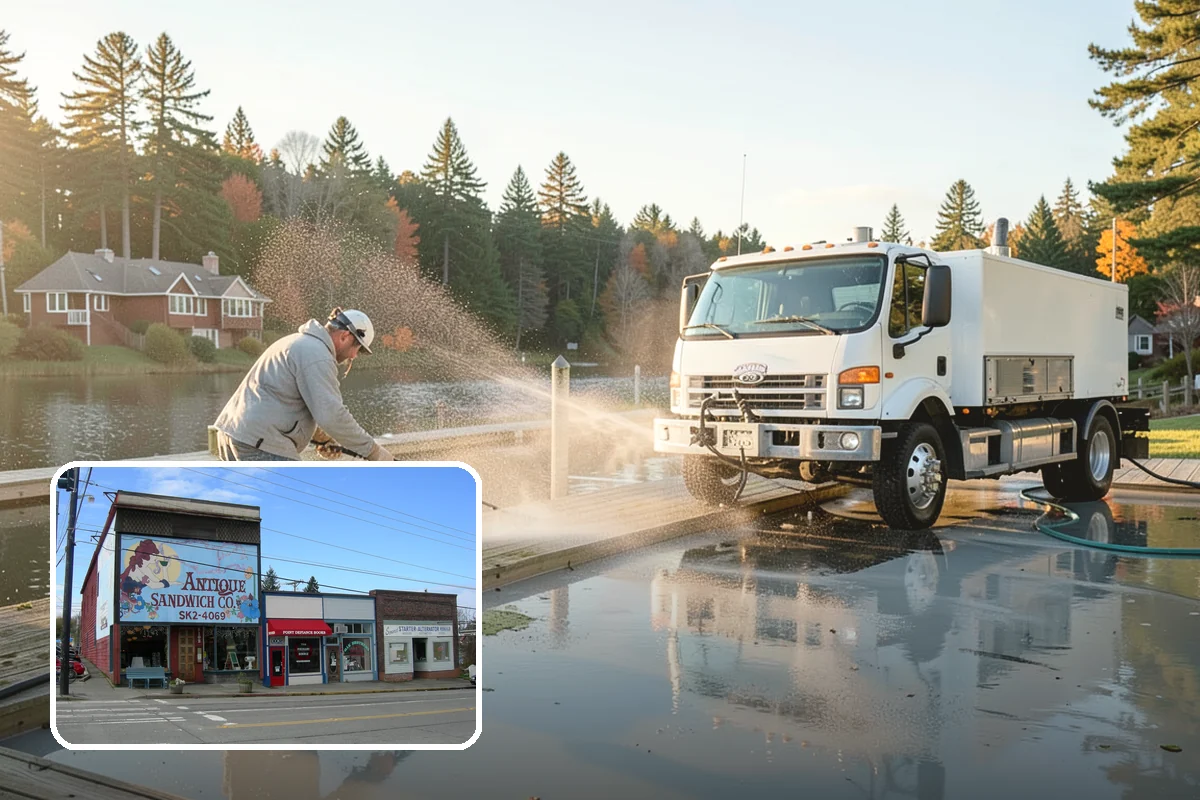 Concrete Surface Cleaning in Ruston, Pierce County, WA - Removes green film, dirt, and organic staining