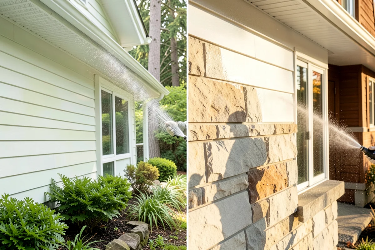 Concrete Surface Cleaning in Shoreline, King County, WA - Clear debris and pre-treat organic growth
