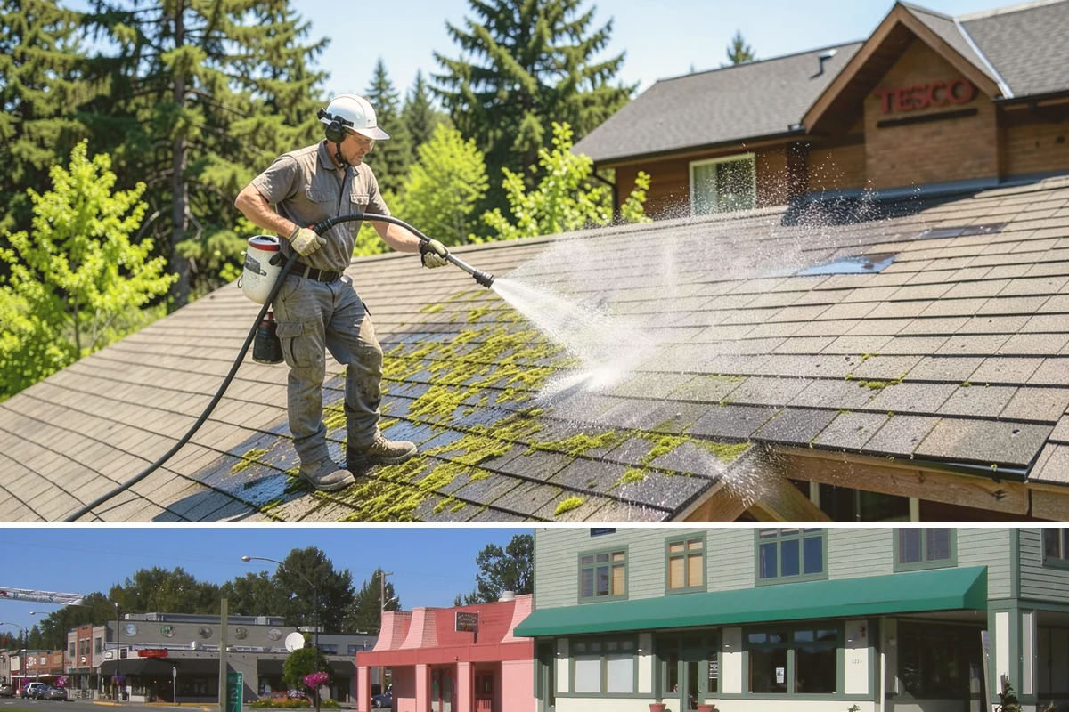 Concrete Surface Cleaning in Snoqualmie, King County, WA - Clean concrete surfaces in spring or summer once the weather dries out, clearing the film that builds through the wet season.