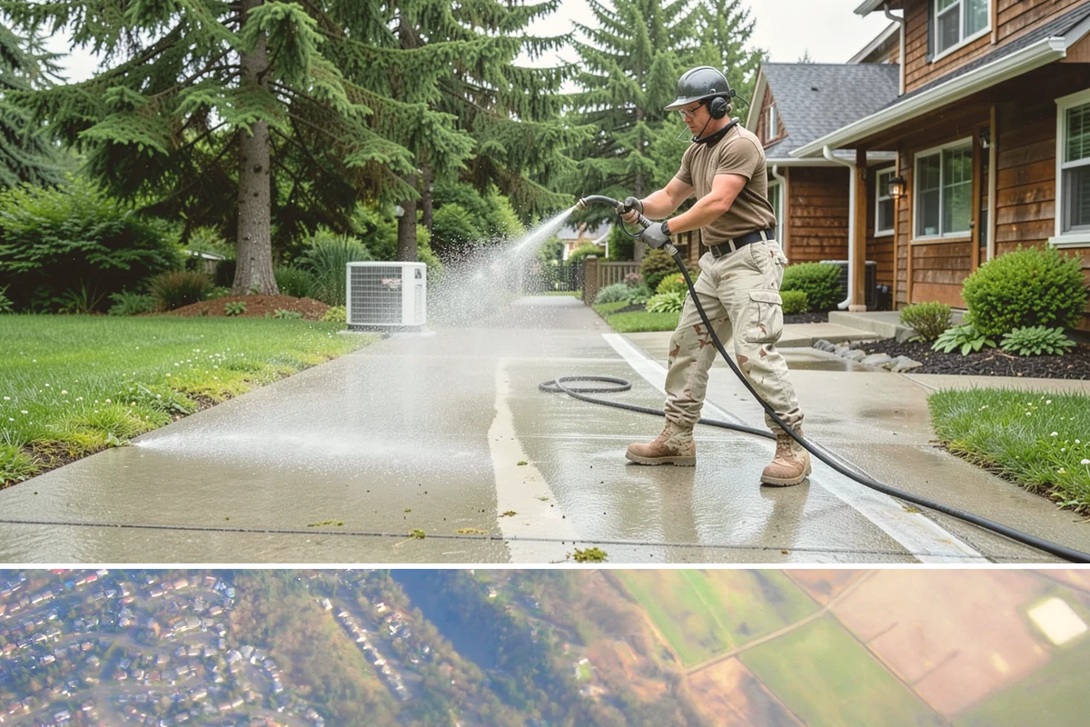 Concrete Walkway Cleaning in Algona, King County, WA - Plan concrete walkway cleaning for a drier window from May to September so the slab can cure between rains.