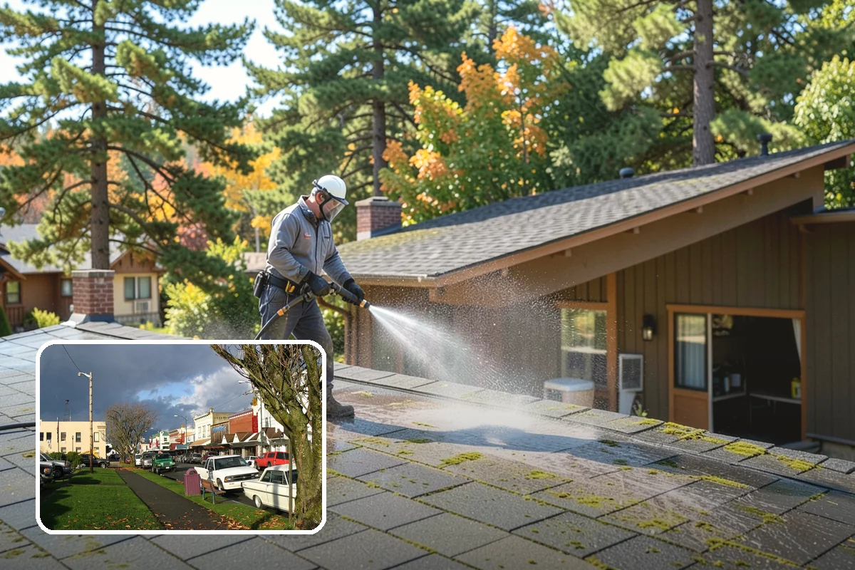 Concrete Walkway Cleaning in Arlington, Snohomish County, WA - Lifts embedded grime from porous concrete
