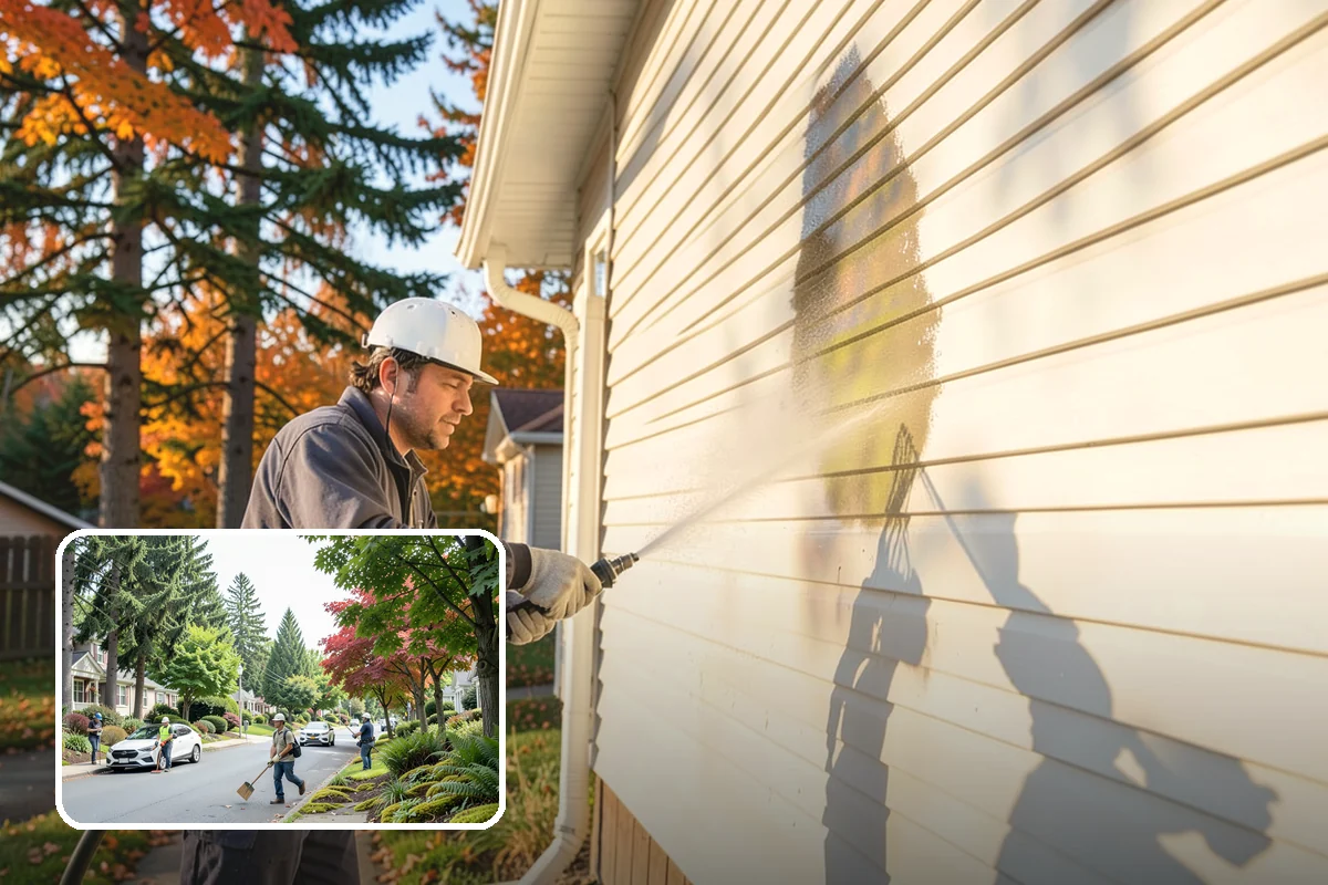 Concrete Walkway Cleaning in Beaux Arts Village, King County, WA - Lifts embedded grime from porous concrete