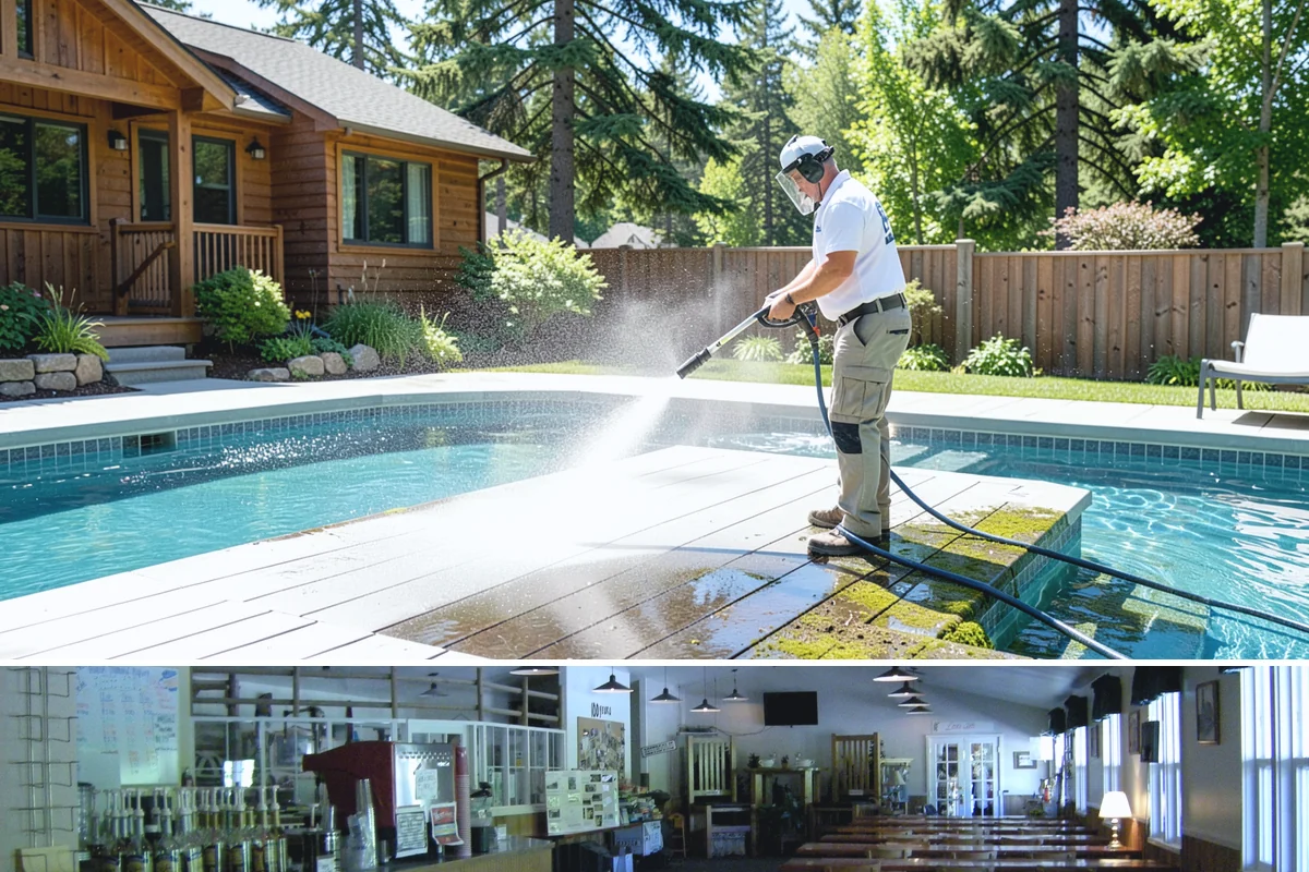 Concrete Walkway Cleaning in Black Diamond, King County, WA - Plan concrete walkway cleaning for a drier window from May to September so the slab can cure between rains.