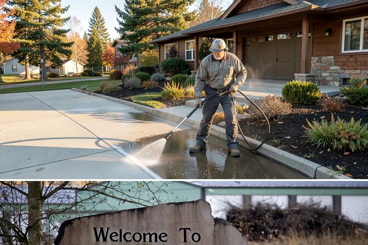 Concrete Walkway Cleaning in Buckley, Pierce County, WA - Plan concrete walkway cleaning for a drier window from May to September so the slab can cure between rains.