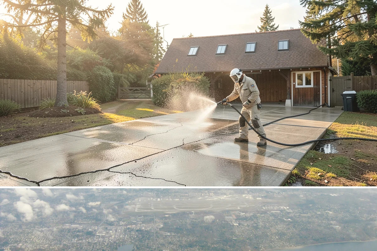 Concrete Walkway Cleaning in Burien, King County, WA - Plan concrete walkway cleaning for a drier window from May to September so the slab can cure between rains.