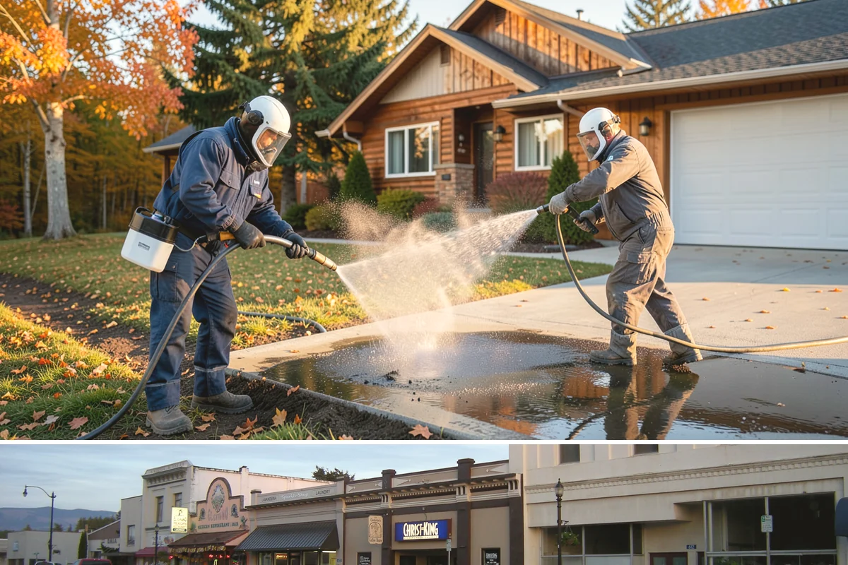 Concrete Walkway Cleaning in Burlington, Skagit County, WA - Plan concrete walkway cleaning for a drier window from May to September so the slab can cure between rains.
