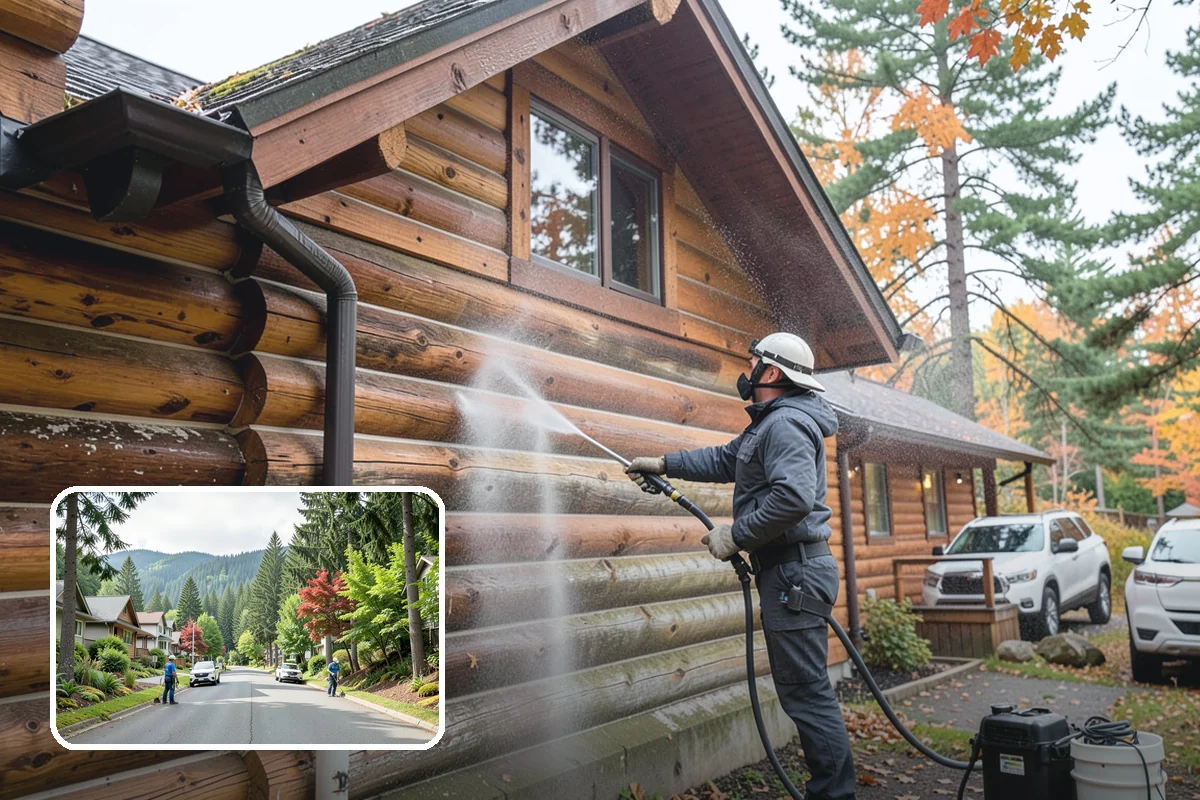 Concrete Walkway Cleaning in Darrington, Snohomish County, WA - Lifts embedded grime from porous concrete