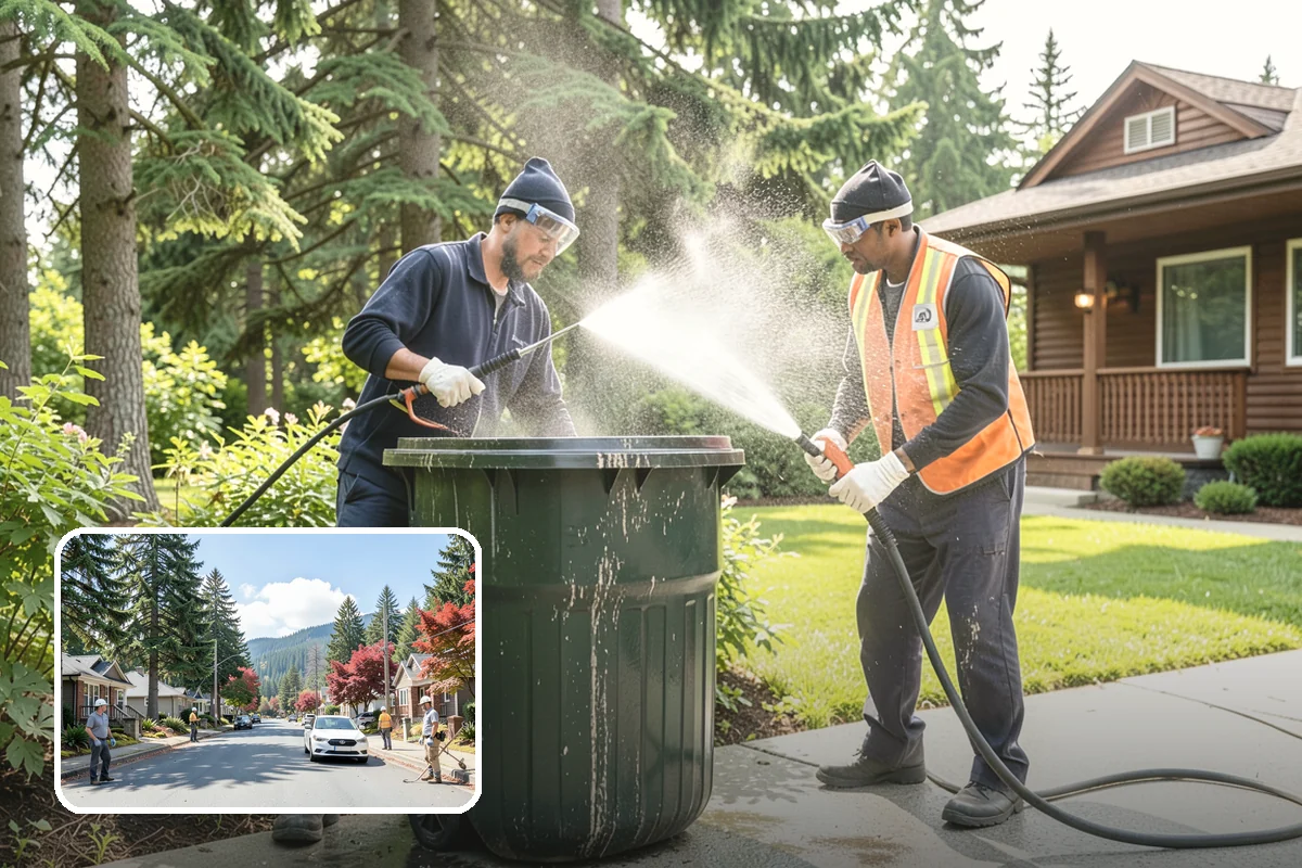 Concrete Walkway Cleaning in Hunts Point, King County, WA - Lifts embedded grime from porous concrete