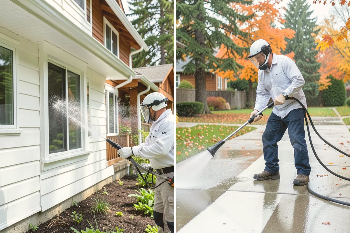 Concrete Walkway Cleaning in Index, Snohomish County, WA - Clear debris and protect adjacent planting beds