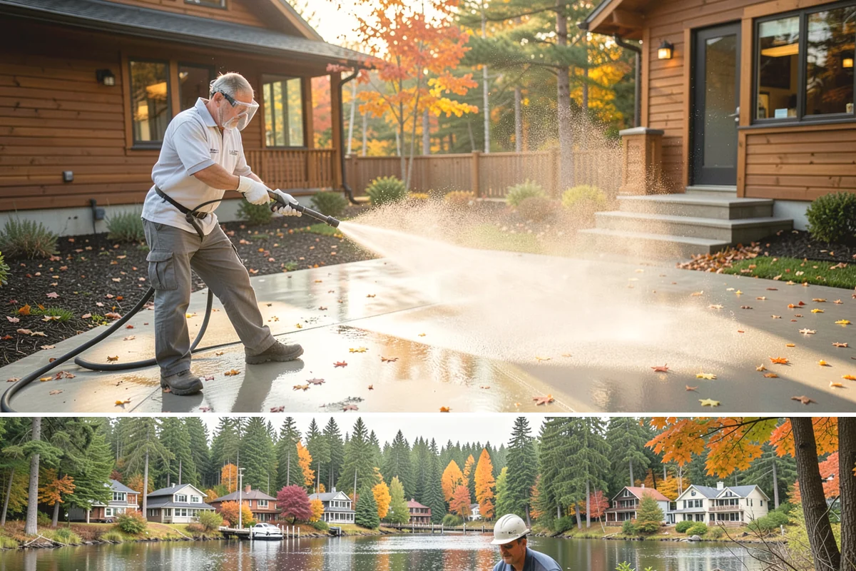 Concrete Walkway Cleaning in La Conner, Skagit County, WA - Plan concrete walkway cleaning for a drier window from May to September so the slab can cure between rains.
