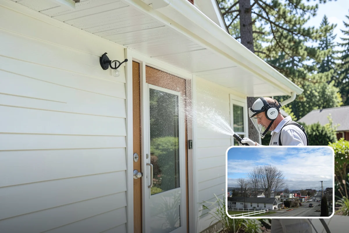 Concrete Walkway Cleaning in Langley, Island County, WA - Lifts embedded grime from porous concrete