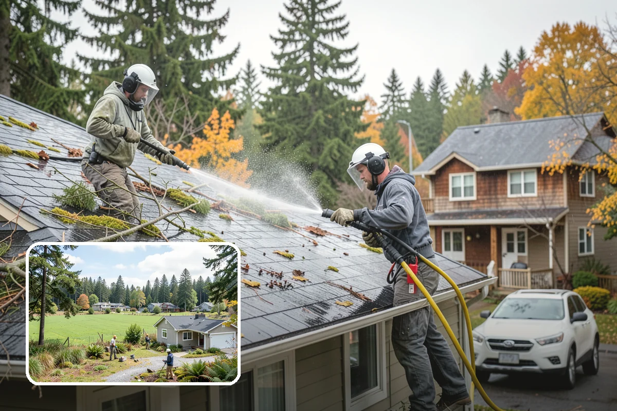 Concrete Walkway Cleaning in Lyman, Skagit County, WA - Lifts embedded grime from porous concrete