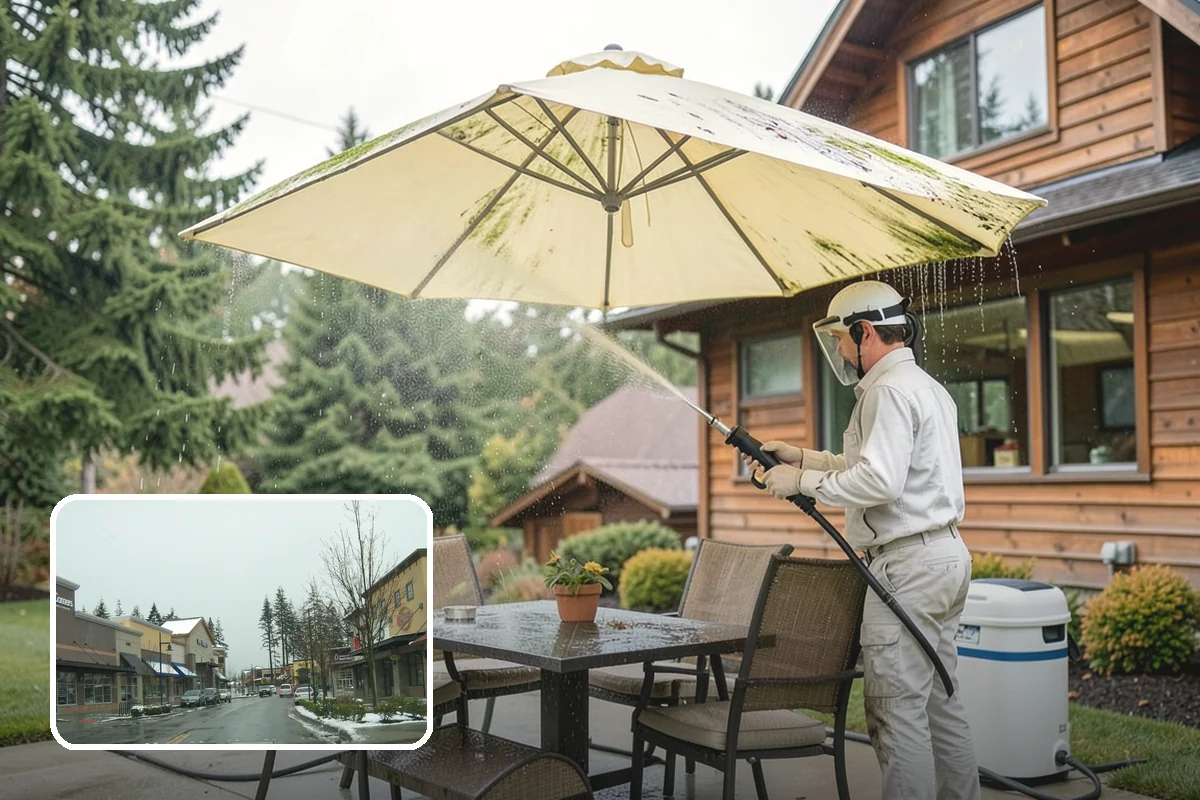 Concrete Walkway Cleaning in Mill Creek, Snohomish County, WA - Lifts embedded grime from porous concrete