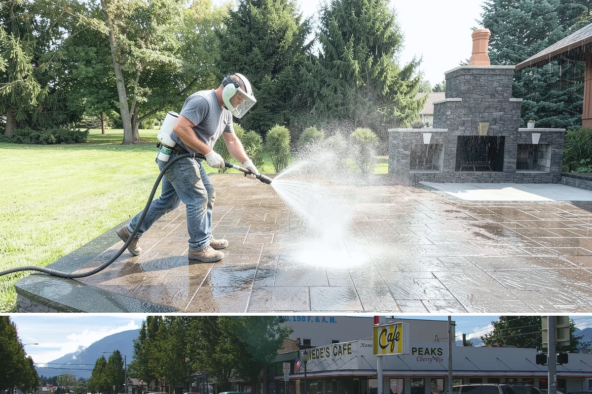 Concrete Walkway Cleaning in North Bend, King County, WA - Plan concrete walkway cleaning for a drier window from May to September so the slab can cure between rains.