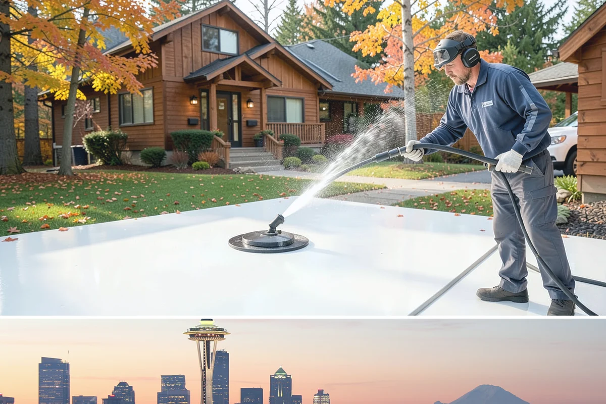 Concrete Walkway Cleaning in Seattle, King County, WA - Plan concrete walkway cleaning for a drier window from May to September so the slab can cure between rains.