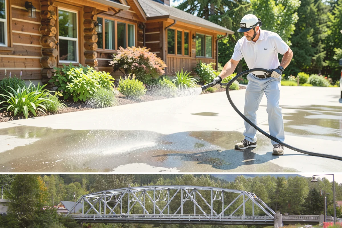 Concrete Walkway Cleaning in Skykomish, King County, WA - Plan concrete walkway cleaning for a drier window from May to September so the slab can cure between rains.