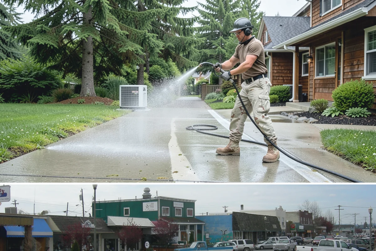 Concrete Walkway Cleaning in Stanwood, Snohomish County, WA - Plan concrete walkway cleaning for a drier window from May to September so the slab can cure between rains.