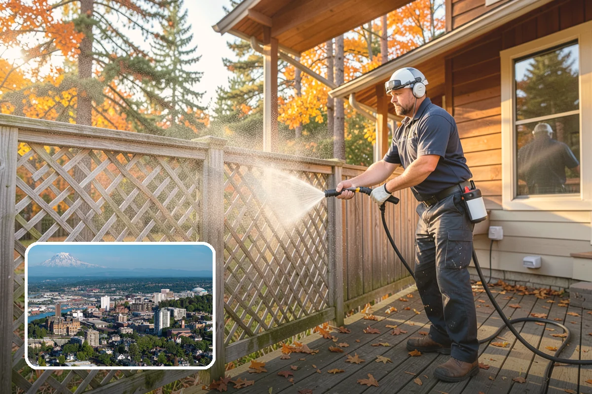 Concrete Walkway Cleaning in Tacoma, Pierce County, WA - Lifts embedded grime from porous concrete