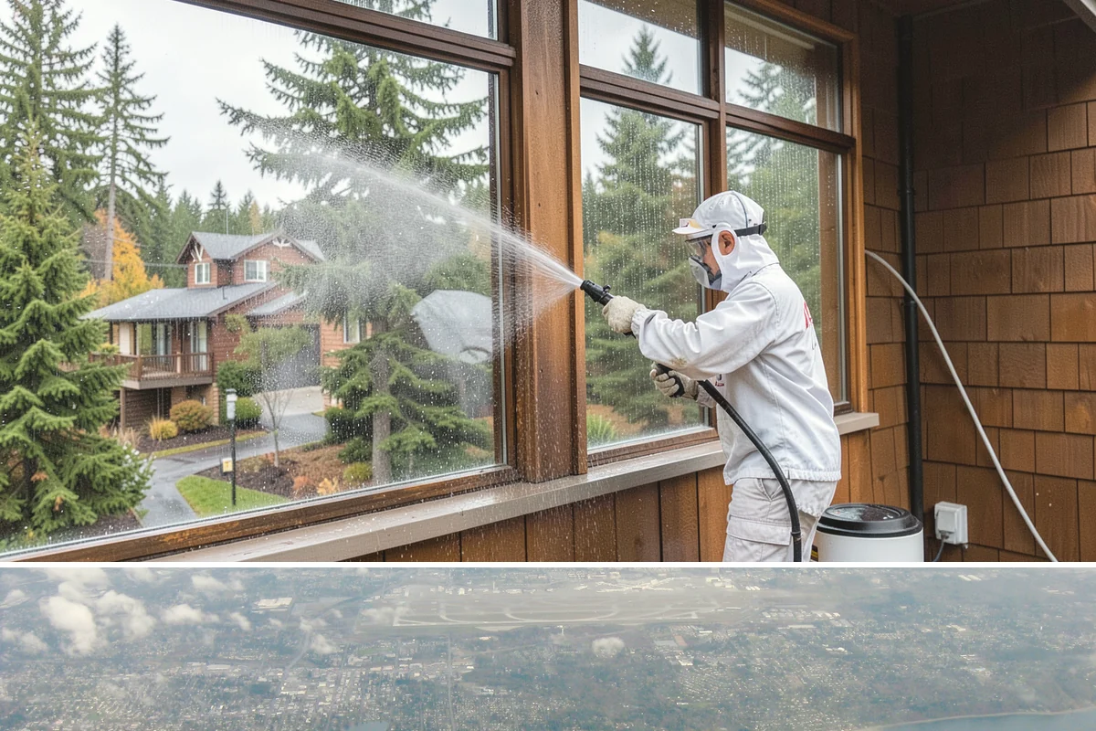 Concrete Wall Cleaning in Burien, King County, WA - Spring is a strong time to clear the algae that flourished through the wet winter, giving walls a clean start before summer.