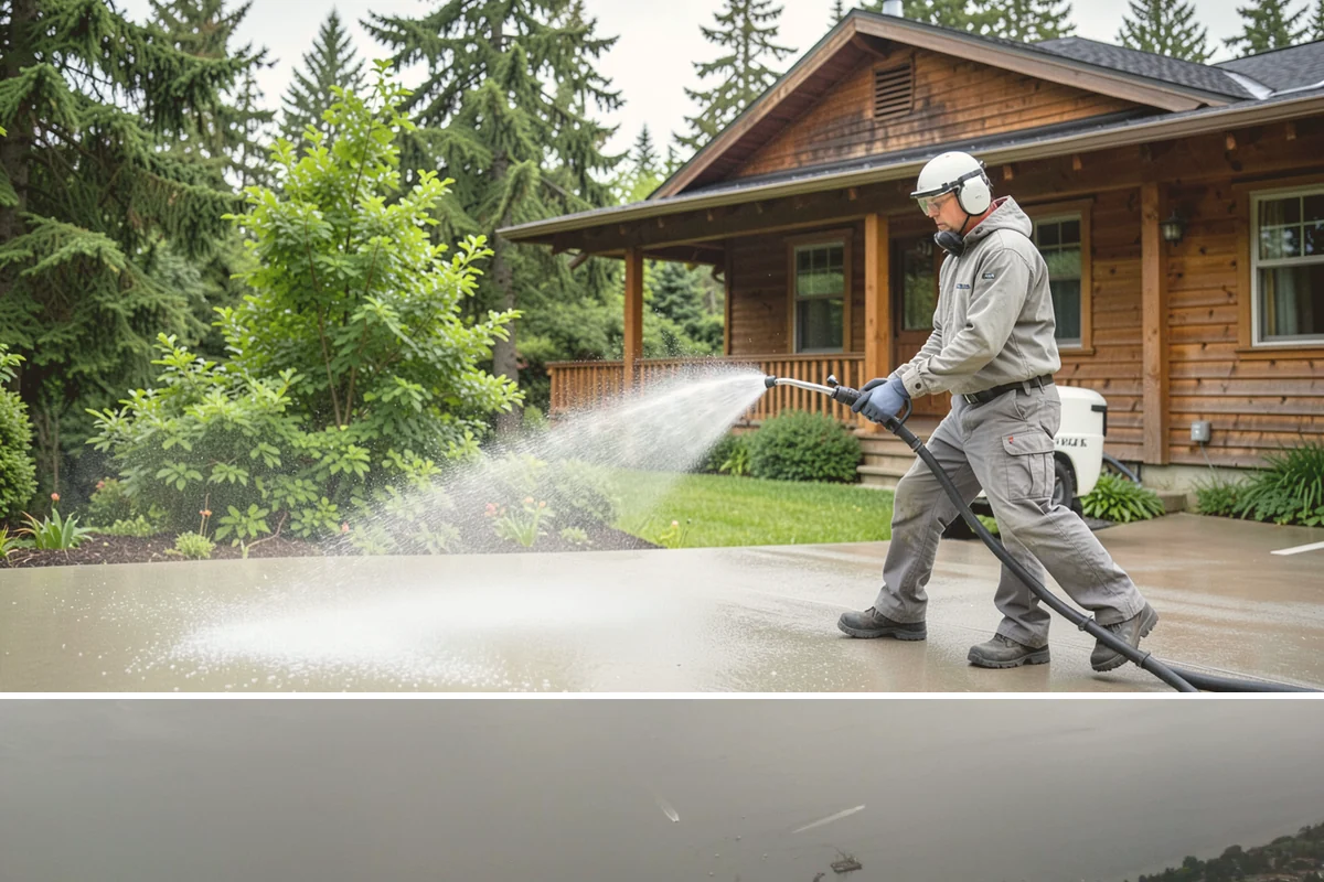 Concrete Wall Cleaning in Des Moines, King County, WA - Spring is a strong time to clear the algae that flourished through the wet winter, giving walls a clean start before summer.