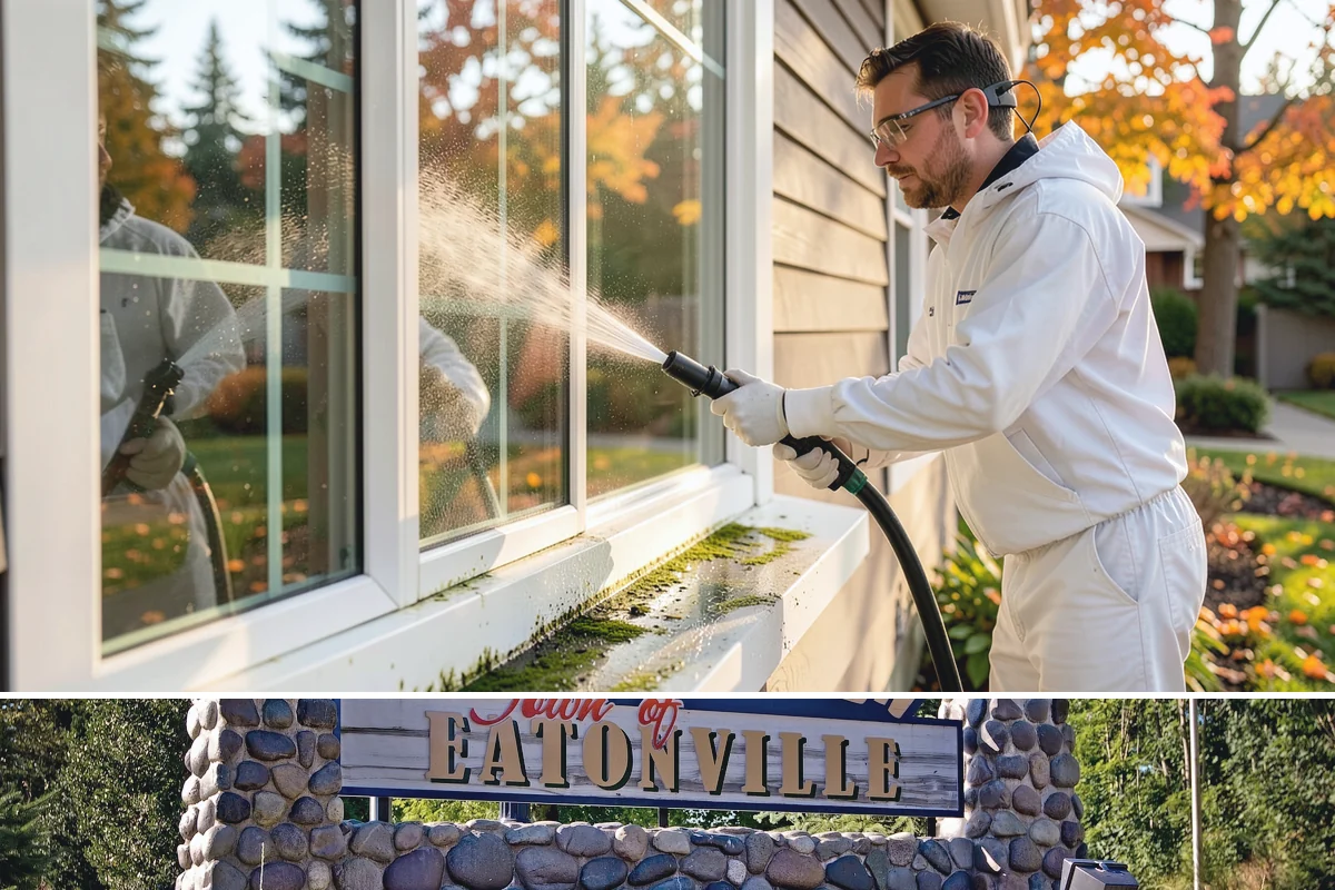 Concrete Wall Cleaning in Eatonville, Pierce County, WA - Spring is a strong time to clear the algae that flourished through the wet winter, giving walls a clean start before summer.